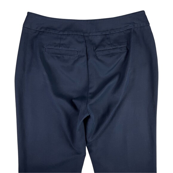 CAbi Mariner Trouser Dress Pants Size 4 Sailor Buttons Side Zip Stretch Navy - Picture 5 of 11
